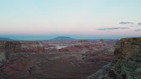 areal view of alstrom point, utah, arizona, usa