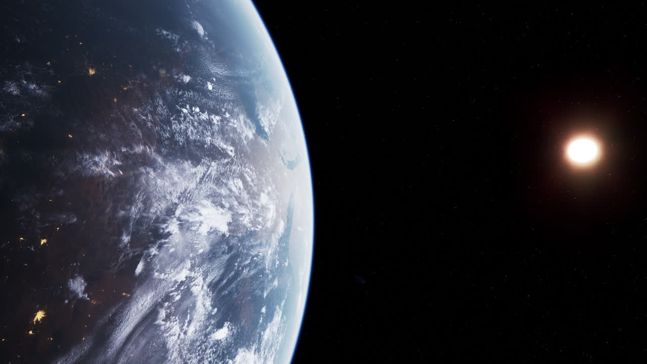 Earth viewed from space shuttle