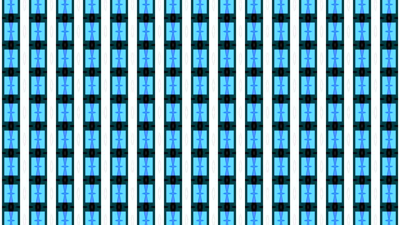 Two 2D graphic patterns that blend together to create multicolored effects.