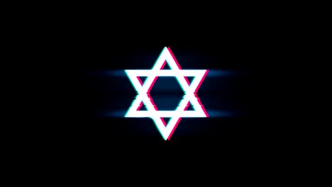 jewish star of david animation