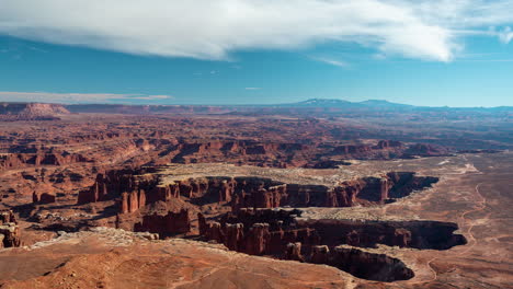 Zeitraffer,-Atemberaubende-Landschaft-Des-Dead-Horse-Point-State-Park,-Moab,-Utah,-USA