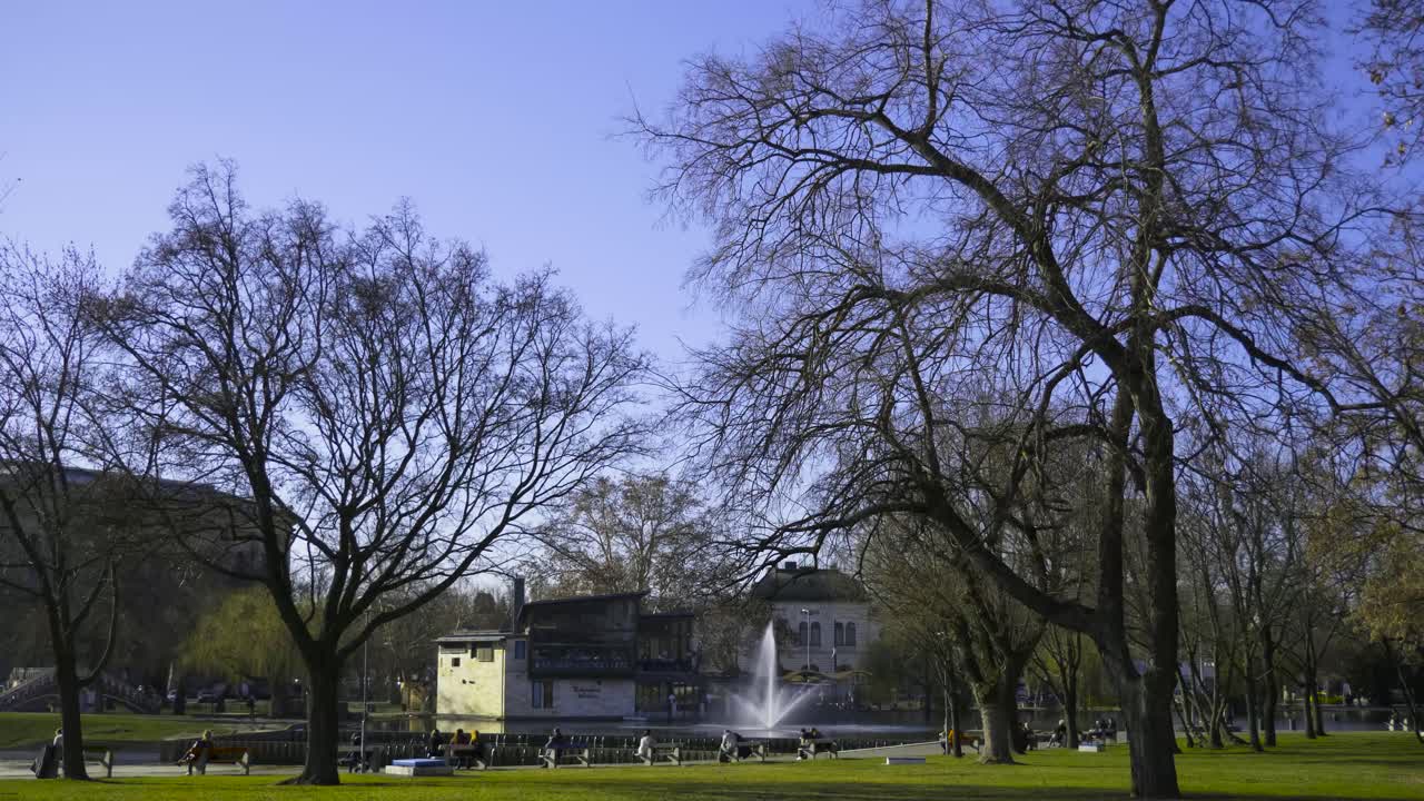 부다페스트의 바로슬리게트 공원 촬영