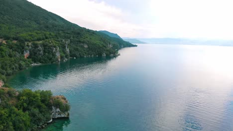 Aerial-shot-of-Macedonia-coast