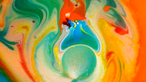 colors in motion, liquid effect, soap bubbles