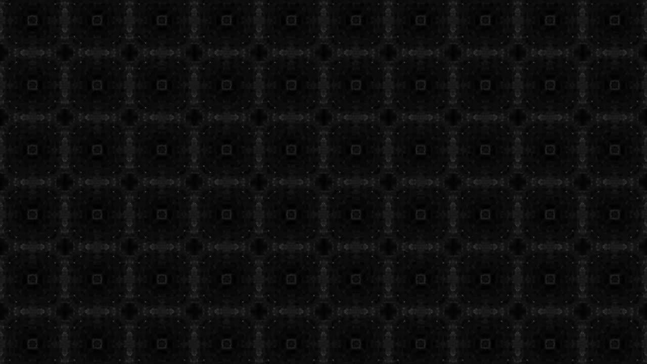 калейдоскоп на черном фоне с изменяющейся формой дымящейся анимации