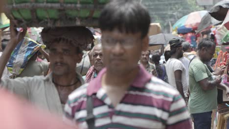 daily life in a bustling indian street market