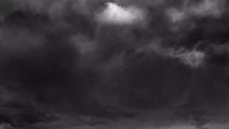 animation of lightning and stormy grey clouds background