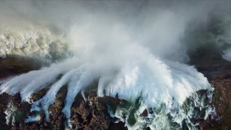 las cataratas victoria de zimbabue vista aérea de arriba hacia abajo 4k 01