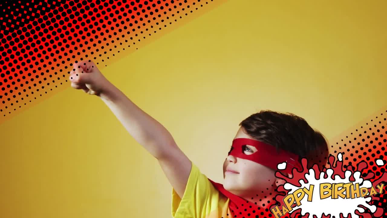 폭발에 쓰여진 생일 축하