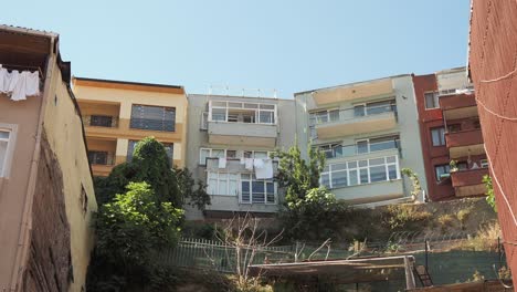 close-up view of a residential building