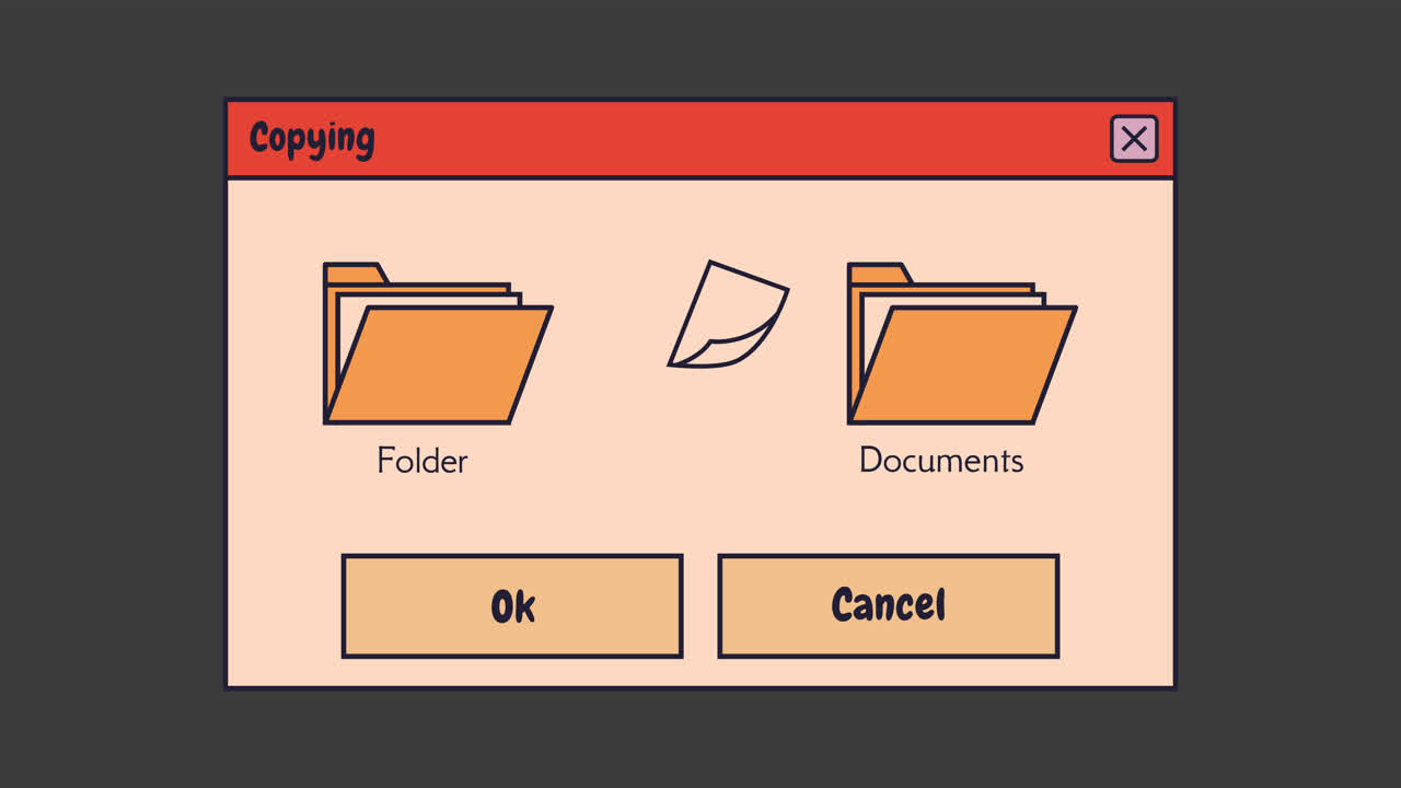 File Copying Dialog Box