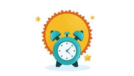 reloj despertador en animación de oferta especial
