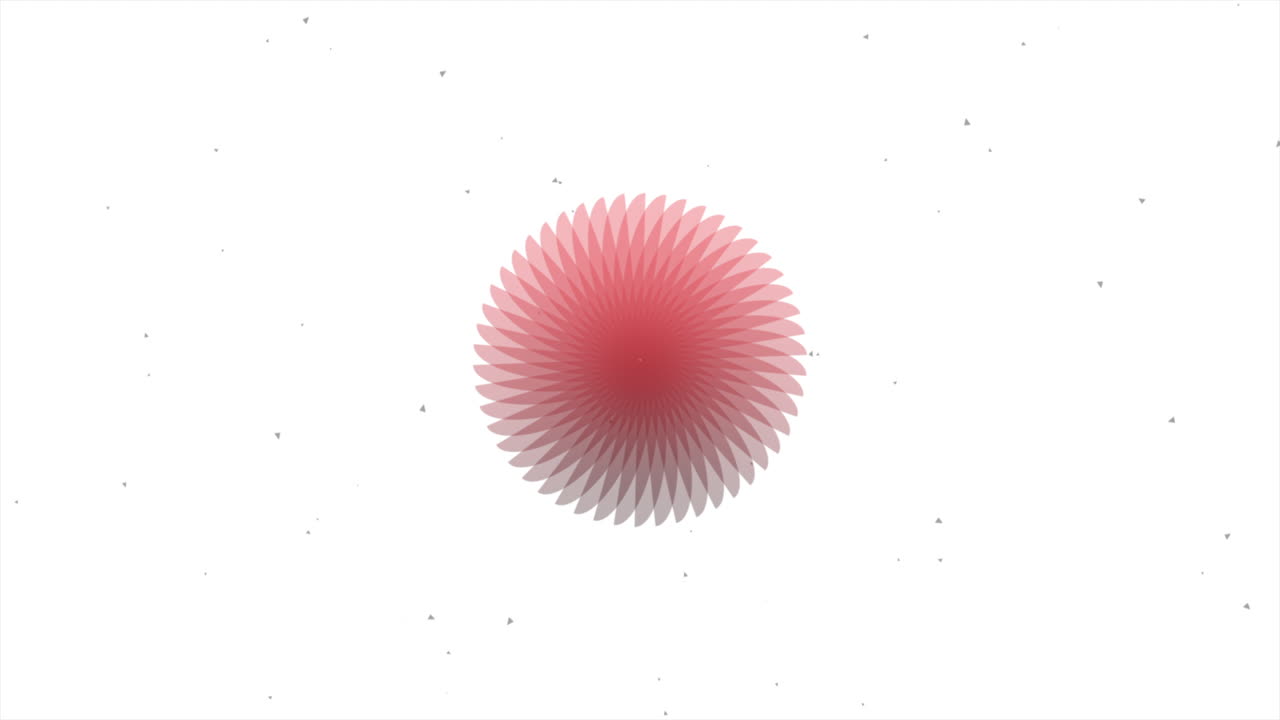 círculo rojo neón en degradado blanco