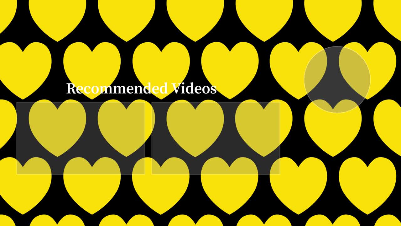 movimientos simples del corazón tarjeta de finalización pantalla de finalización gráficos de movimiento