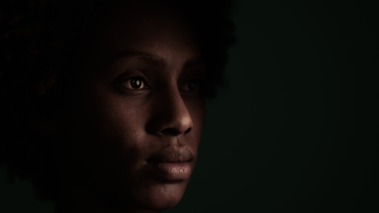 Beauty portrait of african american woman