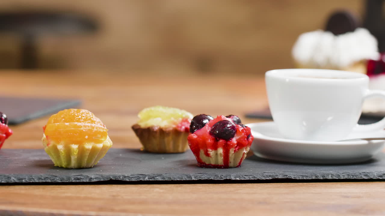 Mini Cakes and Coffee