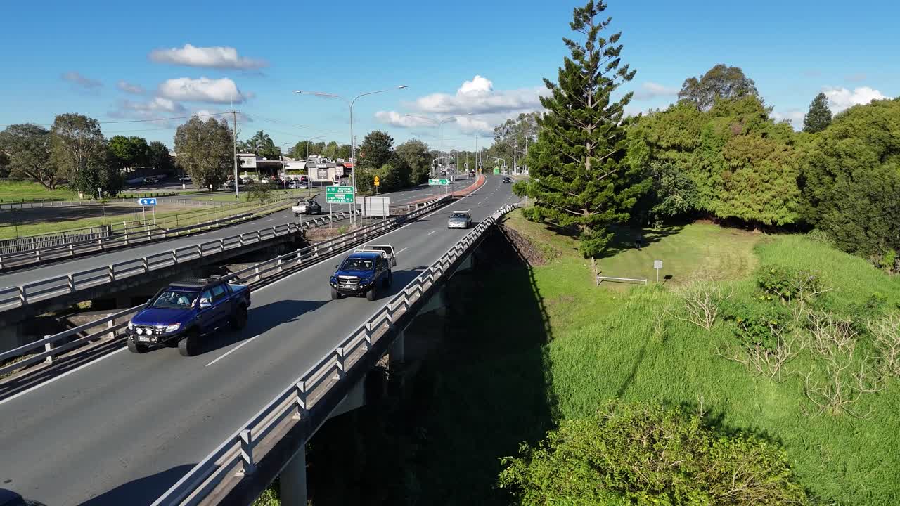 The Waterford Bridge south of Brisbane from above