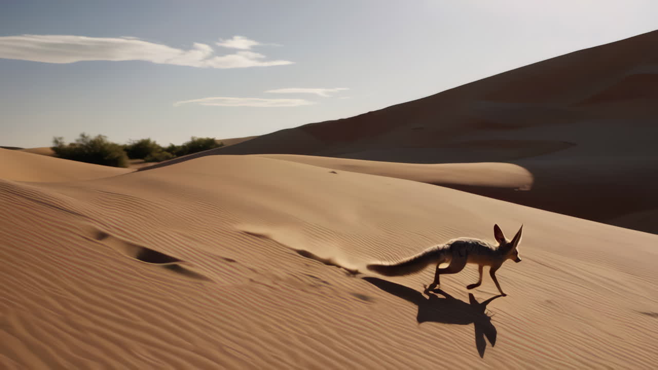 Sand Fox in the Desert