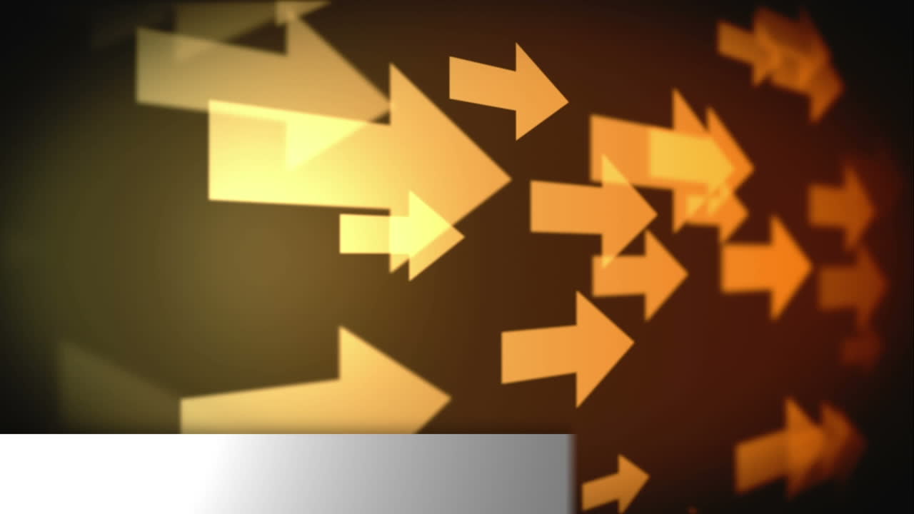 지구와 뉴스 텍스트를 가로지르는 화살표의 애니메이션