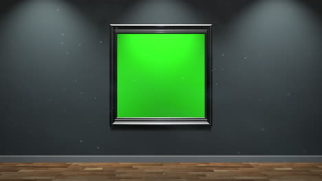 Hall-of-art-museum-with-frame-for-picture-and-photos-with-mock-up-screen-frame