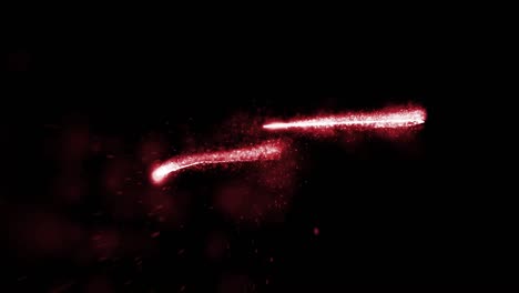 abstract red particle effects