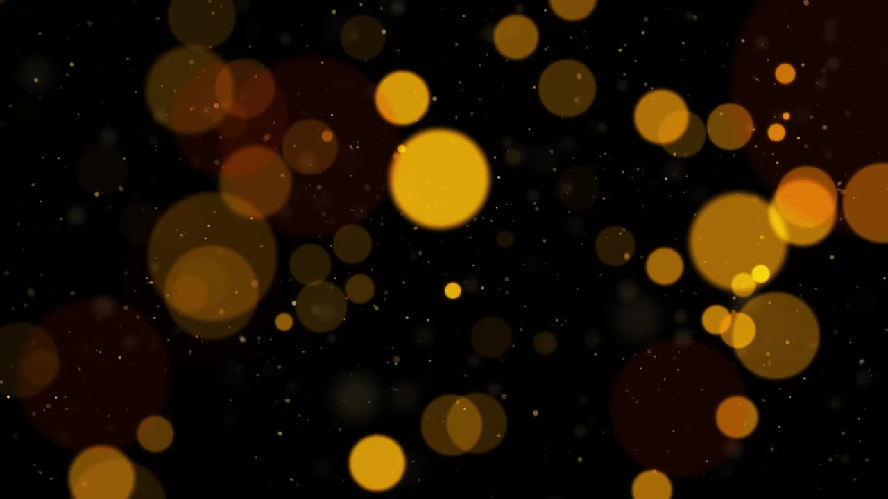 Christmas golden light shine shimmering particles with lens flare dust particles in air with bokeh