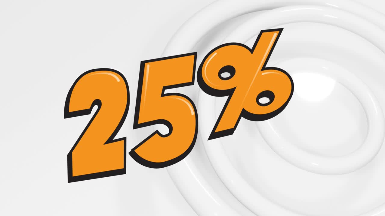 배경의  ⁇ 색 진동하는 원에 대한 25 퍼센트의 애니메이션