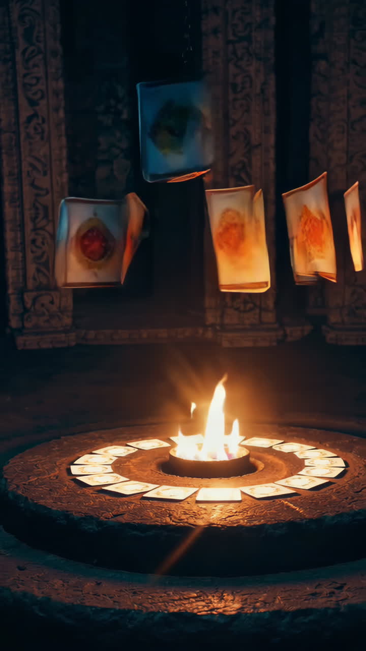 Ritualistic Offering at a Temple