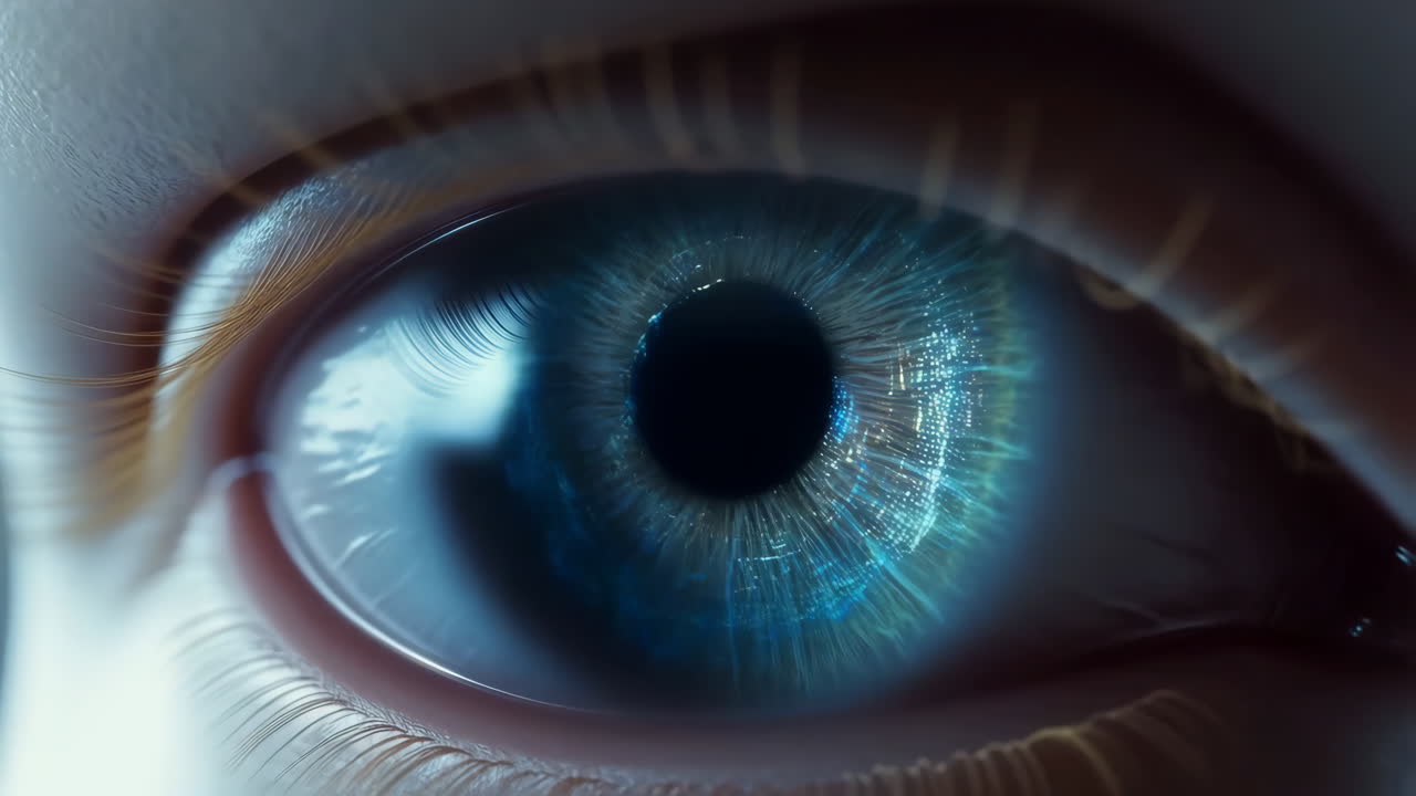Digital Human Eye Close-Up