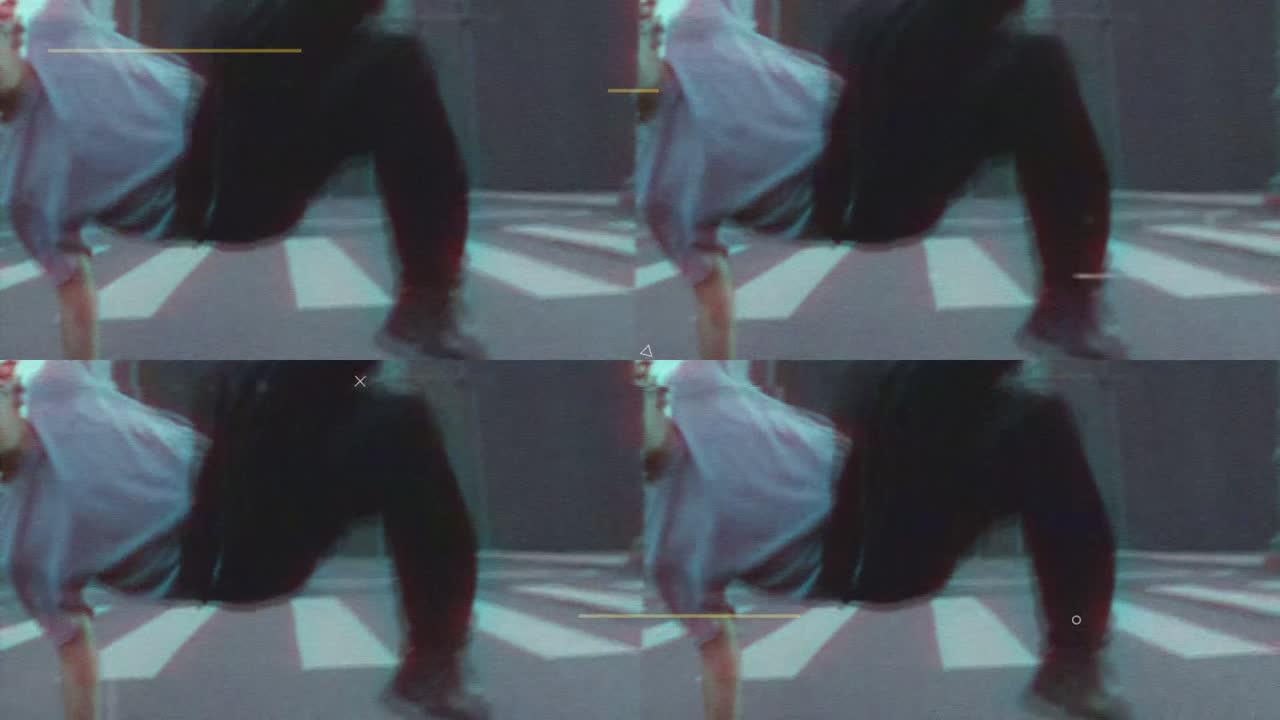 추상적인 글리치 아트