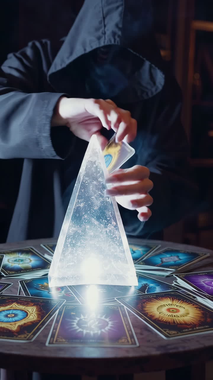 Tarot Card Reading with Crystal Pyramid