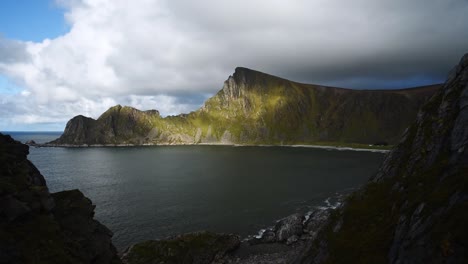 view from hestvika viewpoint onto måtind