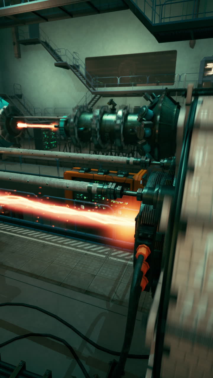 Futuristic Industrial Machinery in a Sci-Fi Setting