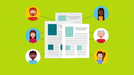 personas que comparten información
