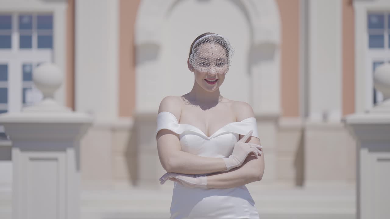 Elegant Bride in a Palace