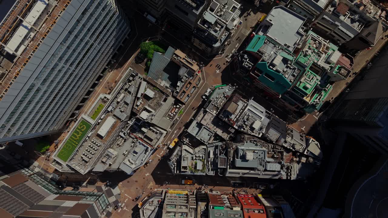 Aerial View of a Dense Urban Landscape