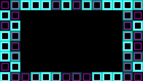 Squares frame lights Video Background