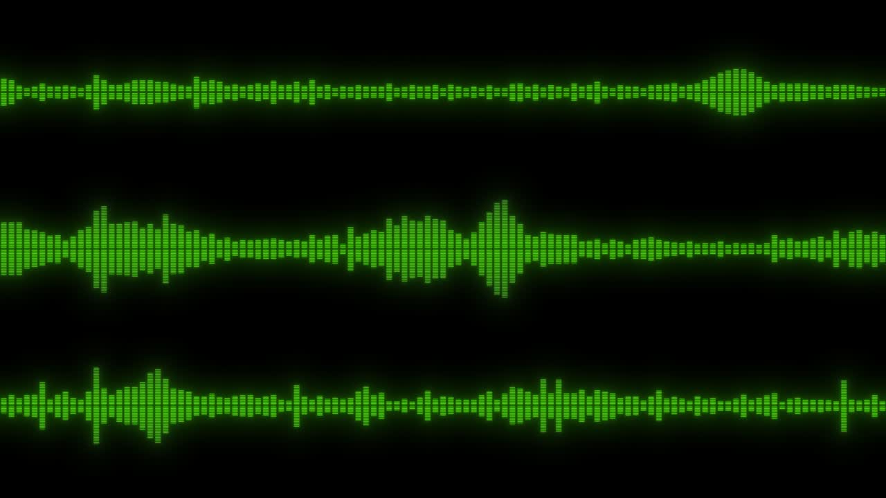 오디오 파동에서 추상적인 음악 파동 진동 미래의 음파 시각화