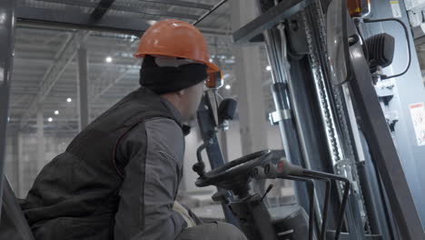 forklift operator in warehouse