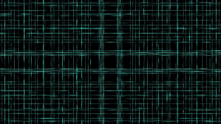 Abstract Particle Futuristic Line Dot Flickering Animation