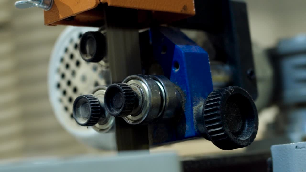 Band Saw Machine Close-up