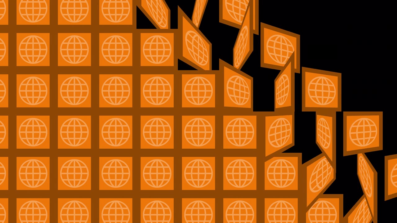 Motif de globe orange