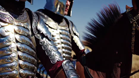 medieval soldiers on horses