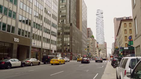 traffic on church street in downtown manhatten