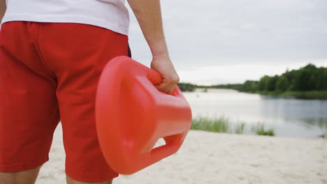 lifeguard at the beach