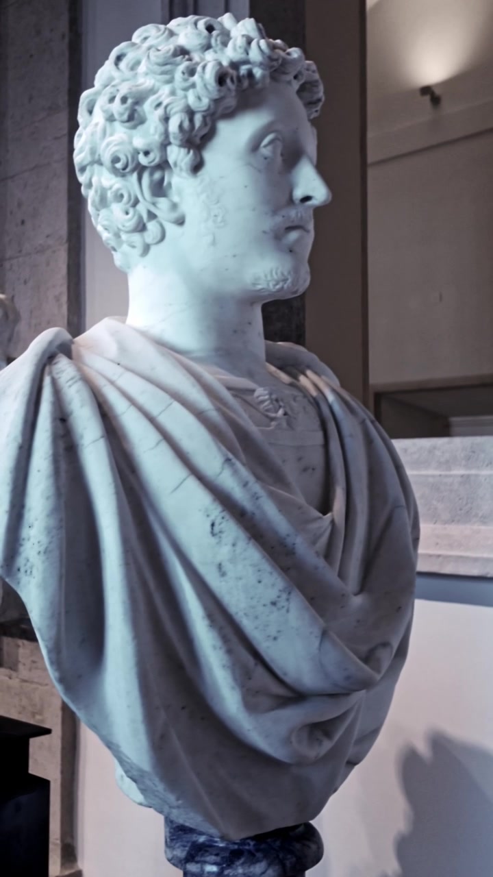 Aranjuez, Spagna, 2 marzo 2026 Busto dell'Imperatore Marco Aurelio al Palazzo Reale di Aranjuez