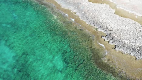 aerial shot of the ayia napa beach