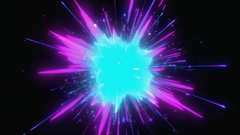 abstract neon energy burst
