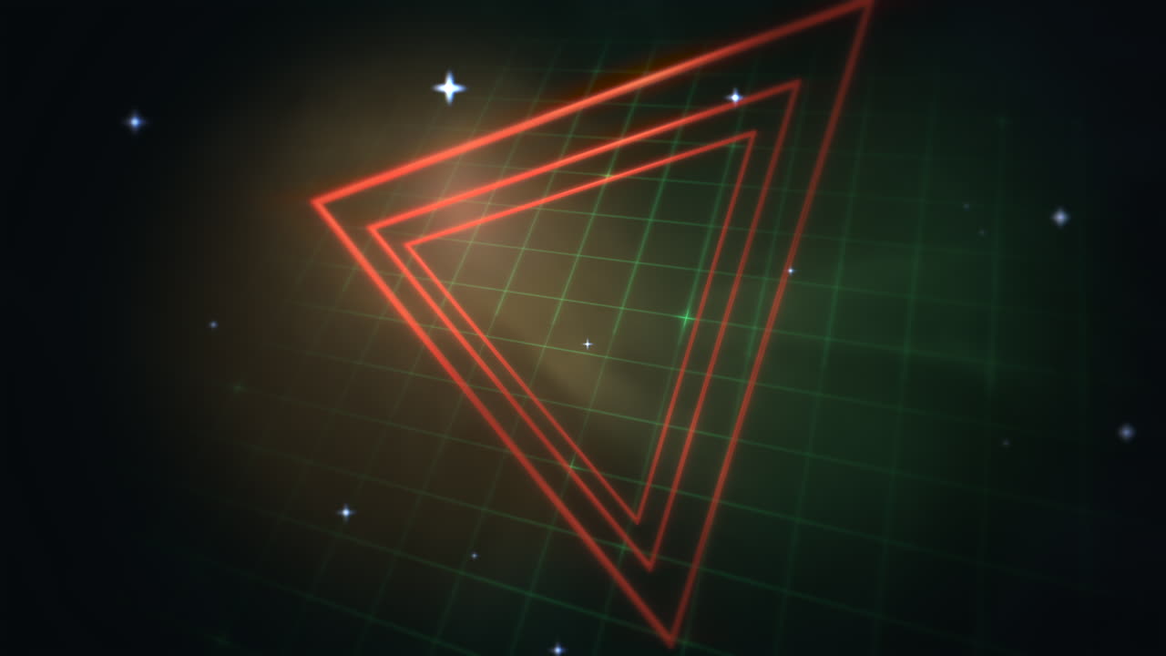 fondo abstracto de triángulos retro de movimiento 1
