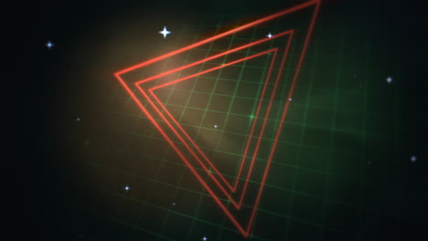 fondo abstracto de triángulos retro de movimiento 1